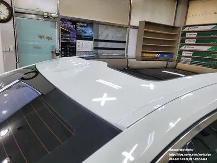 일산랩핑 BMW 740LD 화이트 유광 랩핑으로 색상 변경후 유리막코팅 작업까지 / 고양, 일산, 김포, 파주