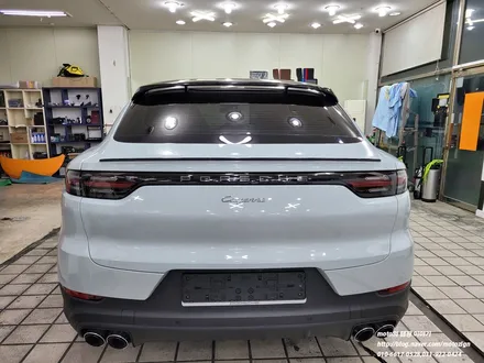 카이엔 쿠페 울트라 글로스 카리 그레이 전체랩핑 카이엔 중에 이런색상은 처음 [일산 파주 운정 고양 김포 PPF 랩핑 전문샾 모토자인] / 고양, 일산, 김포, 파주