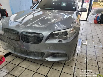 bmw 528i 사고수리후 앞범퍼ppf 라이트 ppf 시공 / 고양, 일산, 김포, 파주
