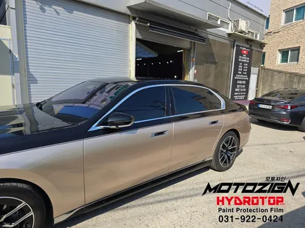 일산 덕이동 하이드로탑PPF 본넷.루프.샴페인골드 랩핑으로 BMW 740i 뽑내기 / 고양 일산서구