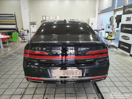 제네시스 G90 유광 블랙 전체랩핑 - 일산PPF랩핑전문샾모토자인 / 고양 일산서구