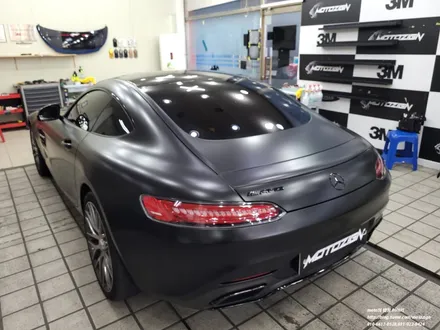 벤츠 AMG GT 화이트에서 사틴 블랙으로 색상변경 / 고양 일산서구