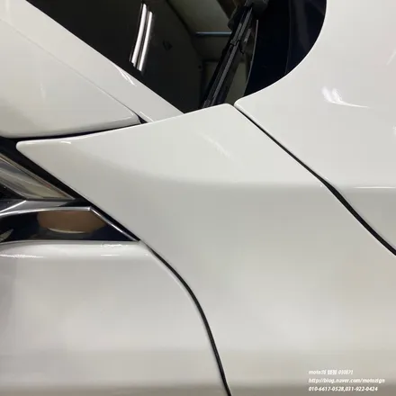 일산랩핑 BMW 740LD 화이트 유광 랩핑으로 색상 변경후 유리막코팅 작업까지 / 고양, 일산, 김포, 파주