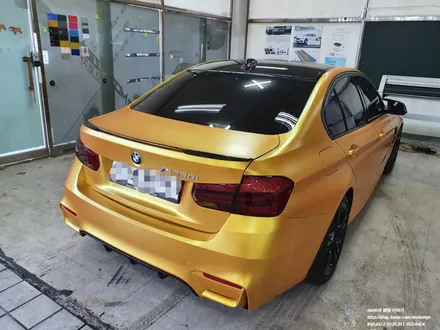 BMW 328I 에이버리 에너제틱 옐로우 전체랩핑 + 카본수전사 -일산PPF랩핑전문샾 모토자인 / 고양 일산서구