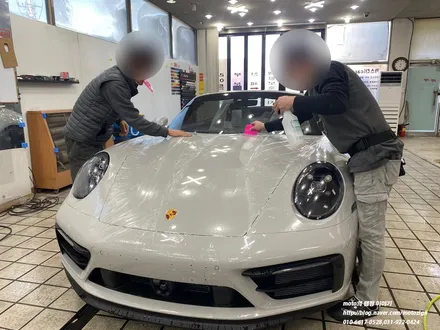 911 카레라4GTS 전체PPF/윈드쉴드/소프트탑코팅/PPF유리막코팅 작업 일산모토자인 / 고양, 일산, 김포, 파주