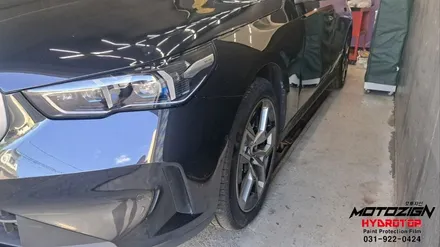 BMW 530i 앞범퍼 스크레치 사고후 도색 및 세차까지 마무리 / 고양 일산서구