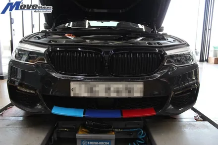 [BMW G30 520D -> M5 범퍼 M5룩 M룩 바디킷 장착] 수입차 바디킷전문 G패밀리 협력업체 / 부산 아벤비 협력업체 / BMW 프론트 범퍼/에어댐 장착/무브모터스 / 부산 기장군