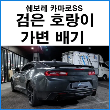[쉐보레 카마로SS] 검은 호랑이 (Black Tiger) 가변배기 튜닝 V8 자연흡기 6200CC 머슬카 배기음 / 부산 기장군