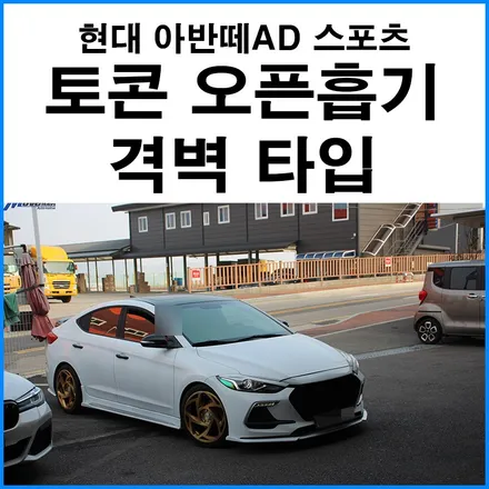 [아반떼AD 스포츠] 토콘 오픈흡기 격벽 타입 장착 / 부산 기장군