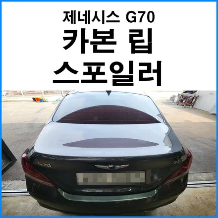 [제네시스 G70] 카본 립 스포일러 장착 / 부산 기장군