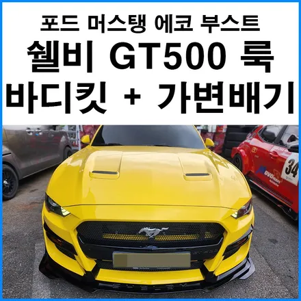 [포드 머스탱 2.3 에코 부스트] 쉘비 GT500 룩 바디킷 + 가변배기 튜닝 / 부산 기장군