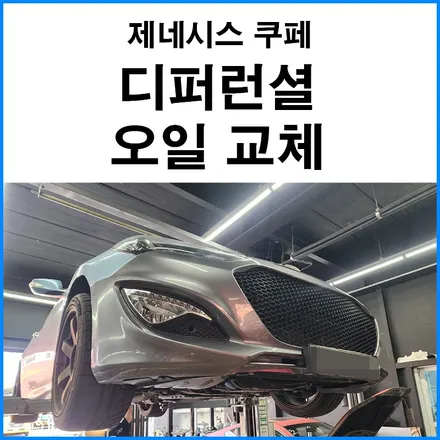 [제네시스 쿠페] 볼트로닉 75W90 디퍼런셜 오일 교체 / 부산 기장군