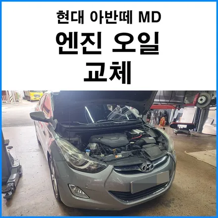 [현대 아반떼MD] 모빌 5W30 엔진오일 교체 / 부산 기장군