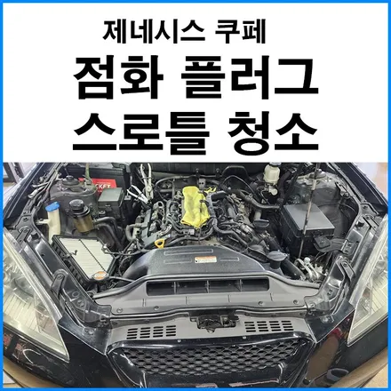 [제네시스 쿠페] 점화 플러그 스로틀 밸브 청소 / 부산 기장군