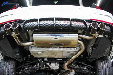 [BMW F30 330i] 아우라에스 ARP 가변 듀얼 배기 튜닝 + 카본 수전사 M퍼포먼스 듀얼 디퓨져 / 부산 BMW ARP가변배기 튜닝샵 / 부산 배기 구조변경 무브모터스 / 부산 기장군