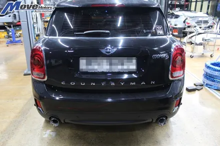 [BMW MINI 미니 컨트리맨 JCW머플러팁 듀얼디퓨져]카본팁/공갈팁/듀얼라인/듀얼배기/싱글팁/경남 창원 마산 울산 포항 양산 김해 부산 기장 해운대 정관 배기전문 무브모터스 / 부산 기장군