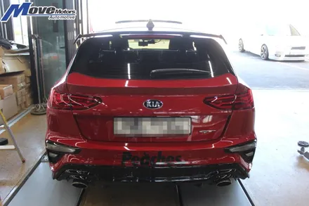 [기아 K3 GT 5도어 해치백 카본 스포일러 장착] 기아 K3 GT 튜닝샵/K3 에어로파츠/카본 윙 장착/K3 웨건 리어 스포일러/부산 국산차 수입차 카본튜닝 무브모터스 / 부산 기장군