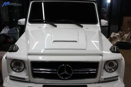 [벤츠 G바겐 G63 AMG] 본넷 후드 장착 + AMG배기 + 번웨이 브레이크 디스크 경량 로터 교체 / 부산 수입차 자동차 정비 튜닝 / 수입차 가성비 브레이크 / 부산 기장군