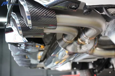 [BMW G30 M530i LCI] ARP 가변 듀얼배기 + M5 스타일 카본 리어 디퓨져 장착 카본 듀얼 머플러 / 부산 기장군