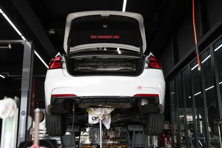 [BMW F30 330i] 아우라에스 ARP 가변 듀얼 배기튜닝 / 부산 BMW ARP 가변 머플러 배기 장착 전문점 무브모터스 / 부산 기장군