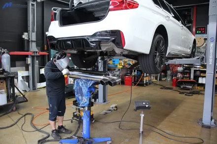 [BMW G30 540i] ARP 전자식 가변배기 + JSR퍼포먼스 카본 듀얼 머플러팁 / 부산 기장군