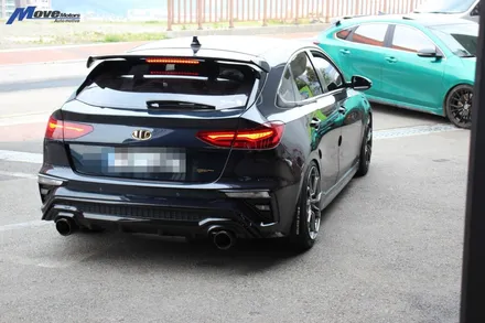 [기아 K3 GT] i30 카본 리어 스포일러 이식 장착 / 부산 울산 양산 카본 파츠 장착점 무브모터스 / 부산 기장군