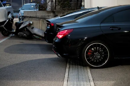 [벤츠 CLA45 AMG] 중간 스포츠 소음기 장착 배기음 증폭 팝콘 사운드 / 부산 기장군