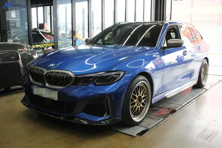 [BMW G20 M340i 투어링] 카본 프론트립 / 사이드립 립댐 장착 / 부산 기장군