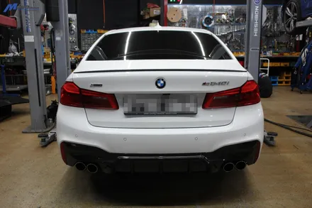 [BMW G30 540i] ARP 전자식 가변배기 + JSR퍼포먼스 카본 듀얼 머플러팁 / 부산 기장군