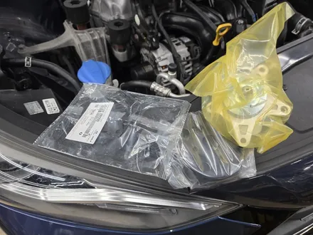 아반떼 스포츠 AD 1.6 터보 겉벨트·워터펌프·냉각수 보조탱크·크랭크 댐퍼풀리 한 번에 정비 — 무브모터스 / 부산 기장군
