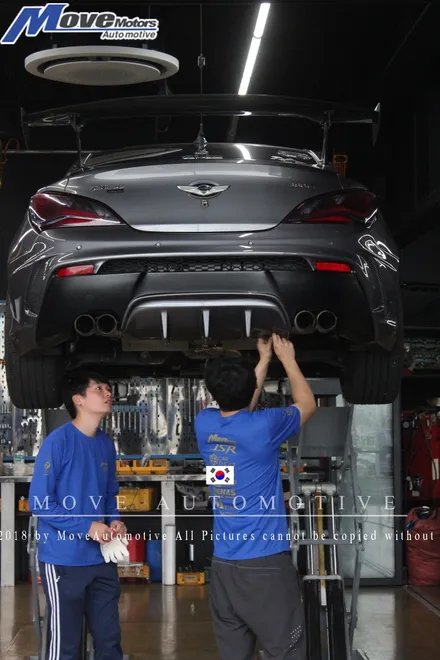 [제네시스 쿠페 380GT M&S 리어댐 튜닝]/부산 젠쿱 튜닝샵/제네시스 쿠페 바디킷/M&S디퓨져/부산 BK매니아 협력업체/울산+경남+부산 튜닝샵/보험처리/판금,도색/사고차수리 / 부산 기장군