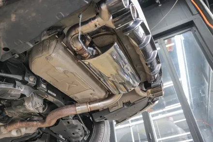 [BMW F30 330i] 아우라에스 ARP 가변 듀얼 배기튜닝 / 부산 BMW ARP 가변 머플러 배기 장착 전문점 무브모터스 / 부산 기장군