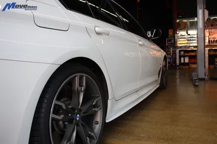 [BMW G30 M550i LCI] 타원형 카본 듀얼 머플러팁 M5 디퓨져 + 그릴 사이드립 장착 / 부산 기장군