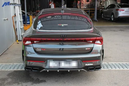 [기아 K5 DL3 1.6터보] 커스텀 가변 듀얼 머플러 / AMG 스타일 사각팁 / 부산 기장군