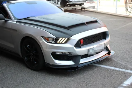 [포드 머스탱 GT 5.0] 프론트 범퍼 사고 수리 / 쉘비 GT 350R 버전 개조 프론트 범퍼 도색 장착 / 부산 기장군