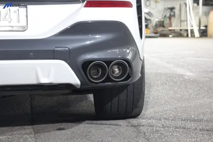 [BMW G06 X6 30d] 무광 카본 원형 듀얼 머플러팁 / 부산 기장군