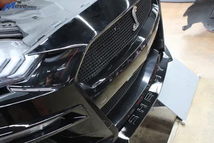 [포드 머스탱 GT 6.5세대] 쉘비 GT500 프론트 범퍼 이식 개조 카본 리어 디퓨져 장착 카본 사이드립 장착 배기라인 수정 / 부산 기장군