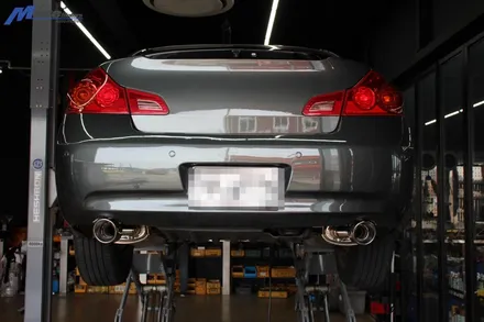 [인피니티 G35S] 커스텀 듀얼 가변배기 VQ 3.5L V6 자연흡기 배기 사운드 배기 자바라 부터 중통 엔드 제작 / 부산 기장군