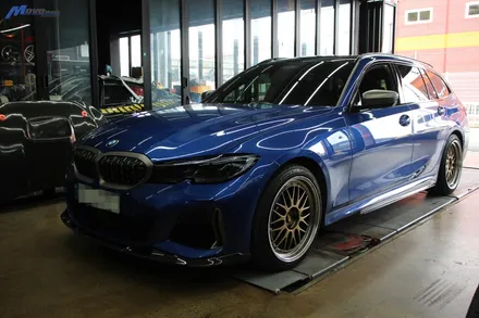 [BMW G20 M340i 투어링] 카본 프론트립 / 사이드립 립댐 장착 / 부산 기장군