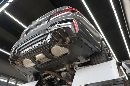 [BMW F90 M5 컴페티션] 3D 타입 카본 리어 디퓨져 + 컴페티션 타입 카본 스포일러 + 스플리터 + JSR퍼포먼스 카본 배기팁 + 카본 휀다 가니쉬 장착 무브모터스 / 부산 기장군