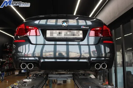 [BMW F10 M5 브레이크 패드교환 디퍼런셜 기어오일 교환]모토렉스 펜타 LS/디퍼오일/데후오일/EBC 옐로우/김해 양산 울산 부산 해운대 기장 정관 수입차 정비 무브모터스 / 부산 기장군