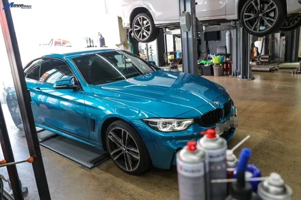 [BMW F33 430i] 아우라에스 ARP 가변 듀얼배기 + JSR 티탄블루 번팁 장착 / 부산 BMW 아우라배기 튜닝샵 무브모터스 / 부산 기장군