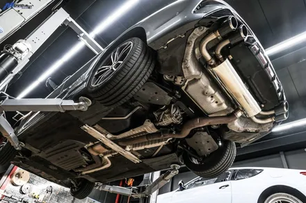 [BMW G20 3시리즈 330i] 아우라에스 ARP 가변 듀얼 배기 / JSR 듀얼 카본 머플러팁 / BMW 퍼포먼스 디퓨져 장착 무브모터스 / 부산 기장군