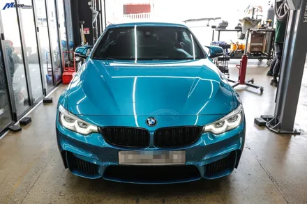 [BMW F33 430i] 아우라에스 ARP 가변 듀얼배기 + JSR 티탄블루 번팁 장착 / 부산 BMW 아우라배기 튜닝샵 무브모터스 / 부산 기장군