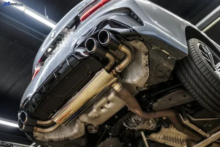 [BMW G20 3시리즈 330i] 아우라에스 ARP 가변 듀얼 배기 / JSR 듀얼 카본 머플러팁 / BMW 퍼포먼스 디퓨져 장착 무브모터스 / 부산 기장군