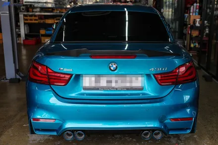 [BMW F33 430i] 아우라에스 ARP 가변 듀얼배기 + JSR 티탄블루 번팁 장착 / 부산 BMW 아우라배기 튜닝샵 무브모터스 / 부산 기장군