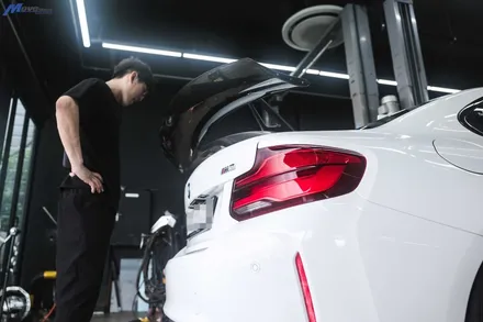 [BMW F87 M2] 에이드로 신제품 M2 전용 드라이 카본 스완넥 카본 GT윙 장착 / 부산 기장군