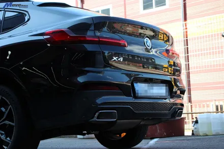[BMW X4 20d] 550 스타일 실버 듀얼 사각팁 / 부산 기장군