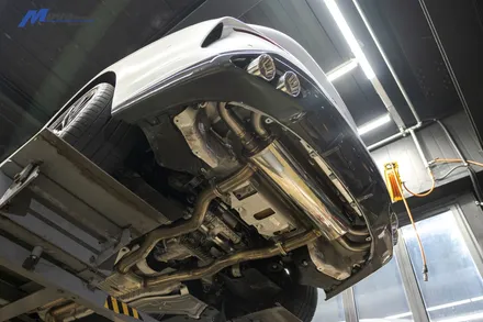 [BMW G16 M850i 그란쿠페] JSR퍼포먼스 100파이 실버 원형 듀얼 머플러팁 장착 / 부산 기장군