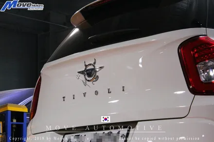 [쌍용 티볼리 에어 JSR머플러팁]JSR퍼포먼스/원형팁/실버팁/듀얼팁/구조변경은 놉/드레스업/배기튜닝/머플러팁/김해+양산+경남+기장+정관+부산 무브모터스 / 부산 기장군